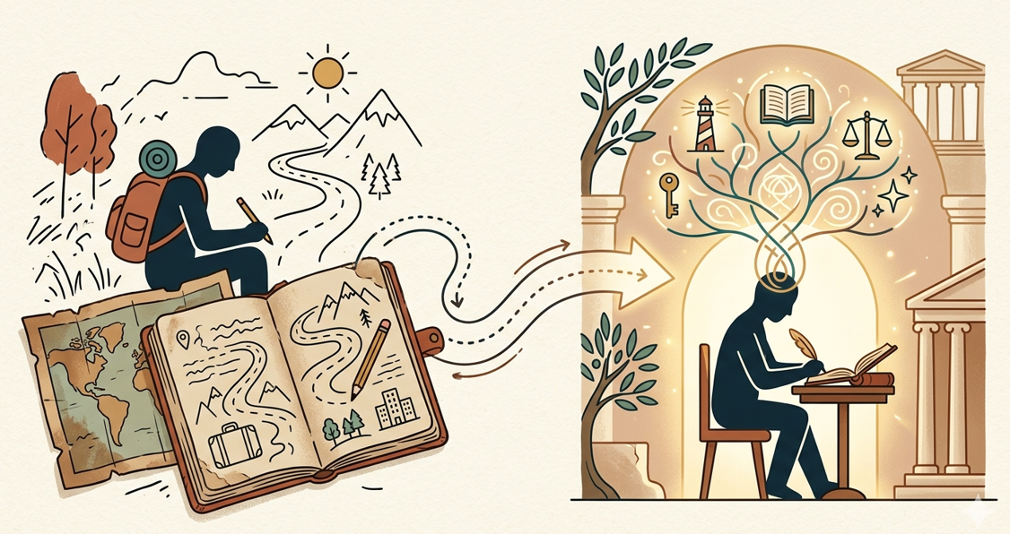 Seni Menulis Narasi Perjalanan: Mengubah Catatan Liburan Menjadi Refleksi Filosofis yang Mendalam